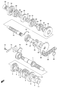 GS500 Трансмиссия