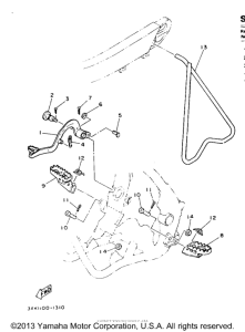 YZ250E Stand - footrest