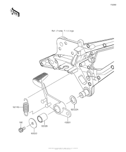 ZR800 Педаль тормоза