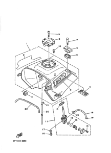 TDR50 Fuel tank assy