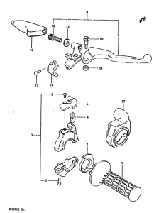 RM80 Right handle switch
