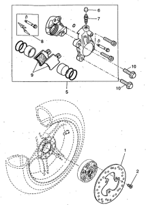 YQ50 Задний суппорт