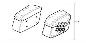 VT1100C3 Leather saddlebag