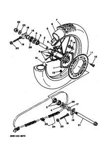 YZ250 Переднее колесо