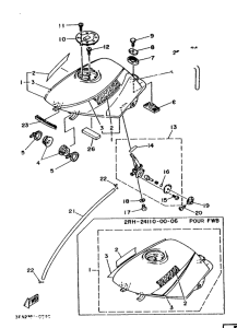 TZR125L Rpservoir a carburant