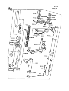 ZG1300 Передняя вилка