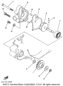 YZ125H1 Водяной насос
