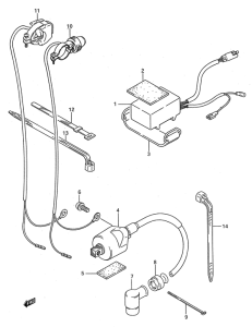 RM80 Cdi unit - ignition coil