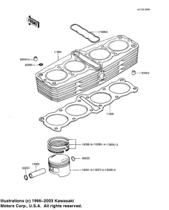 KZ1000 Cylinder / pistons