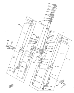YA50R Передняя вилка