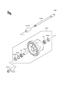 VN1500 Переднее колесо