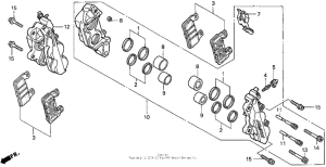 CBR900RR Передний суппорт