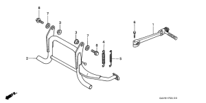 SJ50 Brake pedal assy