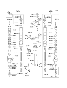 KX100 Front fork(1 / 2)