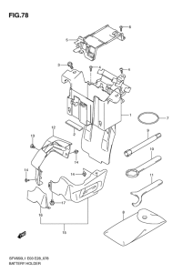 SFV650 Аккумулятор holder