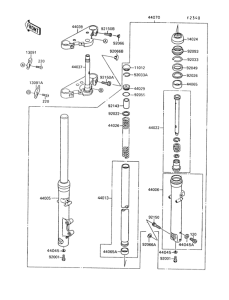 VN1500 Передняя вилка