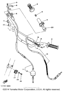 YZ490U Handlebar-cable