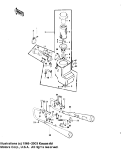 KZ750 Air cleaner / mufflers