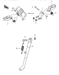 KDX420 Footrests / stand