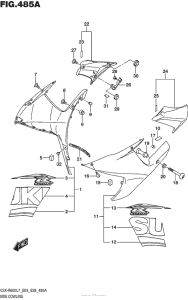 GSX-R600 Side Cowling (Ysf)