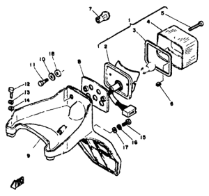 RD350LC Фонарь