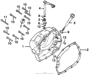 CT125 Крышка картера правая