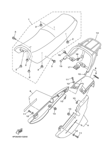 YBR125ESD Сиденье