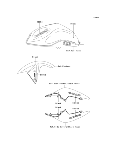 ZR750 Decals(black)(maf / mas)
