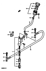 RM250 Задний тормозной цилиндр