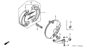 XR80R Передний тормоз