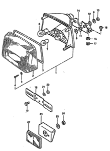 GSX750 Задний комбинированный сигнал