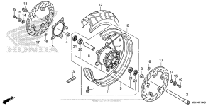 VFR1200X (DCT) Переднее колесо