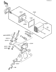KL250 Taillight unit ass`y