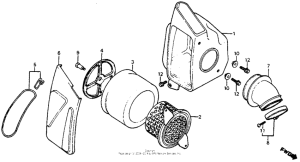 CR80R Air cleaner 80-81