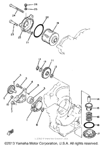 SR250J Масляный насос