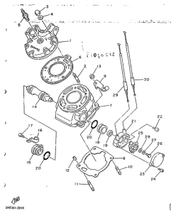 TDR125R Цилиндры