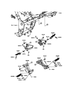 ER250 フットレスト