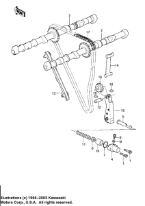 Camshafts / chain / tensioner