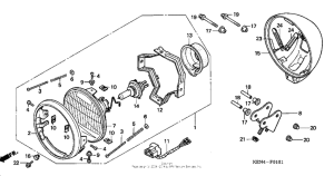 CMX250C Фара головного света