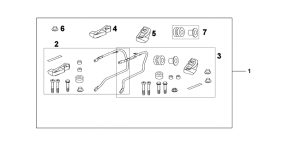 CBF600 (Naked) Pannier stay set
