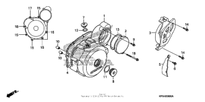 Крышка картера левая
