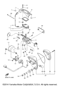 XVS1300CTF Фонарь