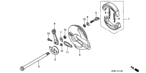 XLR125 Задний тормоз