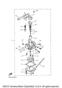PW50V Карбюратор