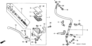 VT750C Fr. brake master cylinder