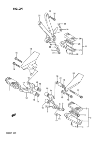 VX800 Подножки