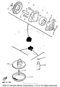 XJ600SDC Масляный насос