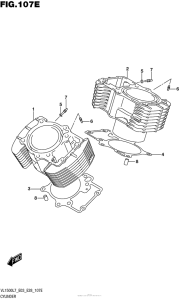 VL1500T Cylinder (Vl1500Tl7 E03)