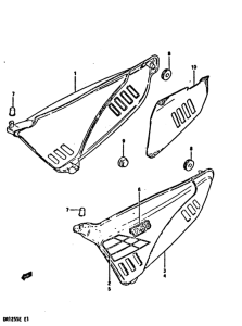 DR125 Обтекатель задний