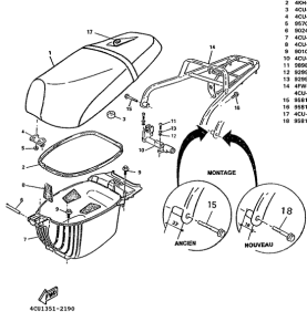 YE80 Selle. porte -bagages